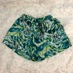 Vibrant Green Snakeskin Shorts w/ Pockets